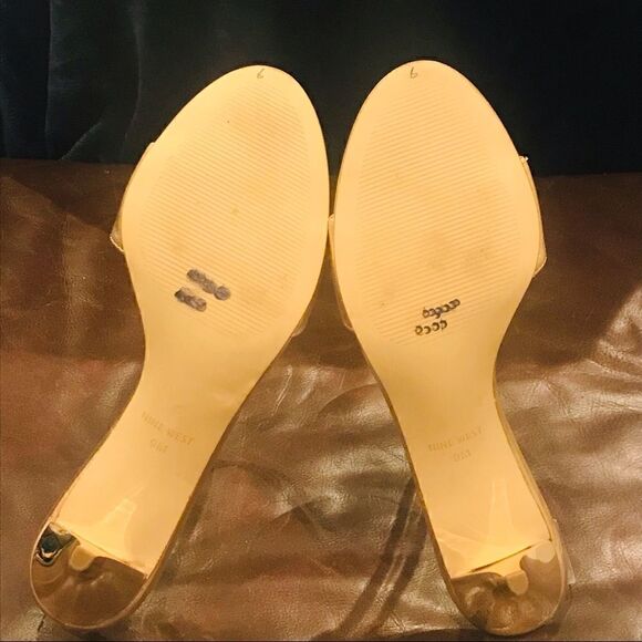 Nine West Slip on mules sandals heels bronze - Picture 6 of 7